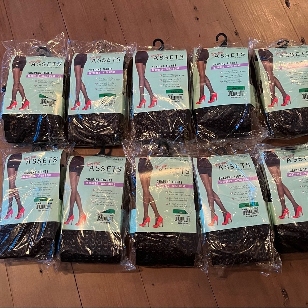 SPANX Textured Black Shaping Tights Size#3​​ - Picture 3 of 3